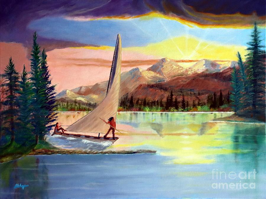 Indian Lake Painting by Stephen Schaps