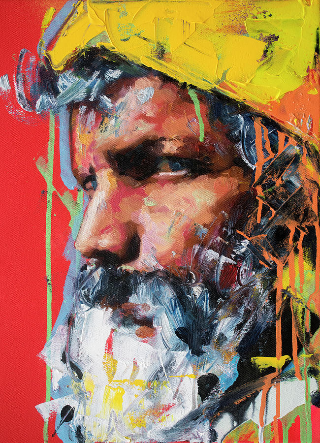 Indian Man  Painting by Richard Day