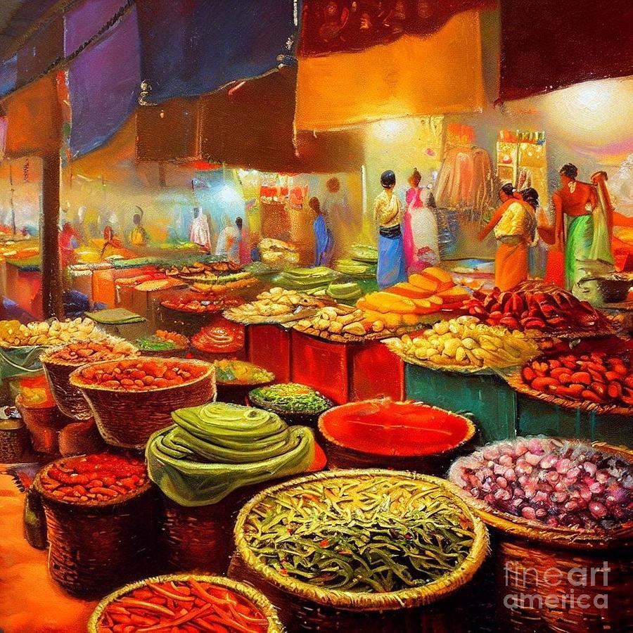 Indian Market 6 Digital Art by Julie Kaplan - Fine Art America