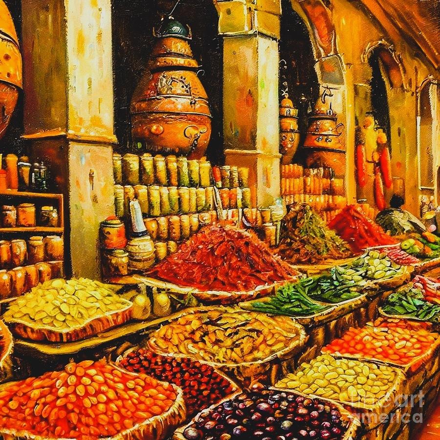 Indian Market Digital Art by Julie Kaplan - Fine Art America