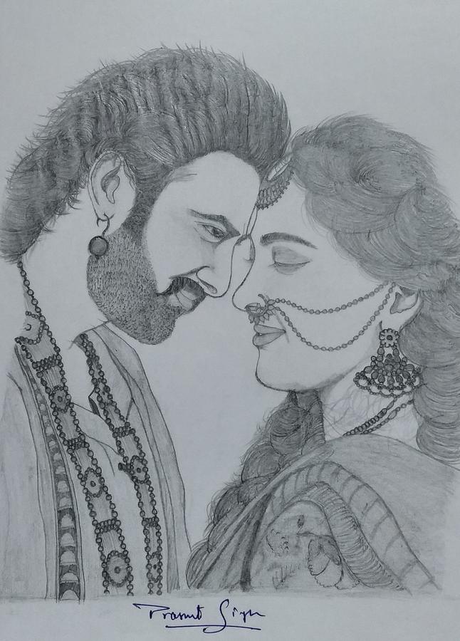 Srinivasan.G Blogs Pencil Drawing Of Bahubali Poster - Progress 2 | BlogAdda
