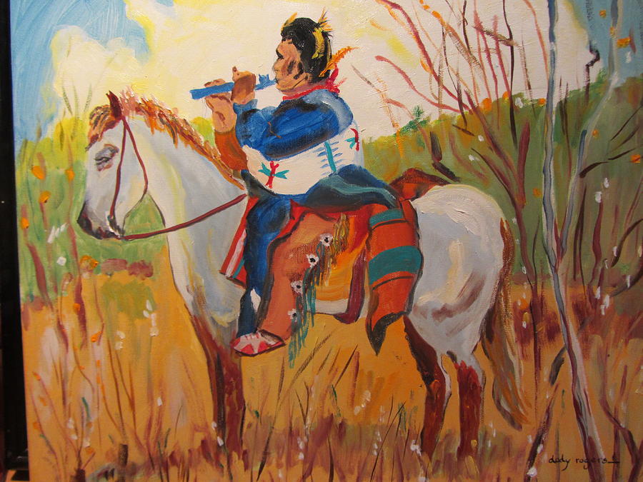 Indian Music Painting by Dody Rogers