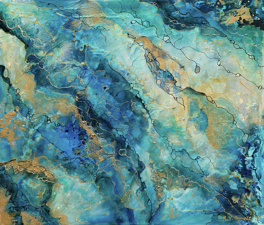 Indian Ocean Painting by Rachel Emmett