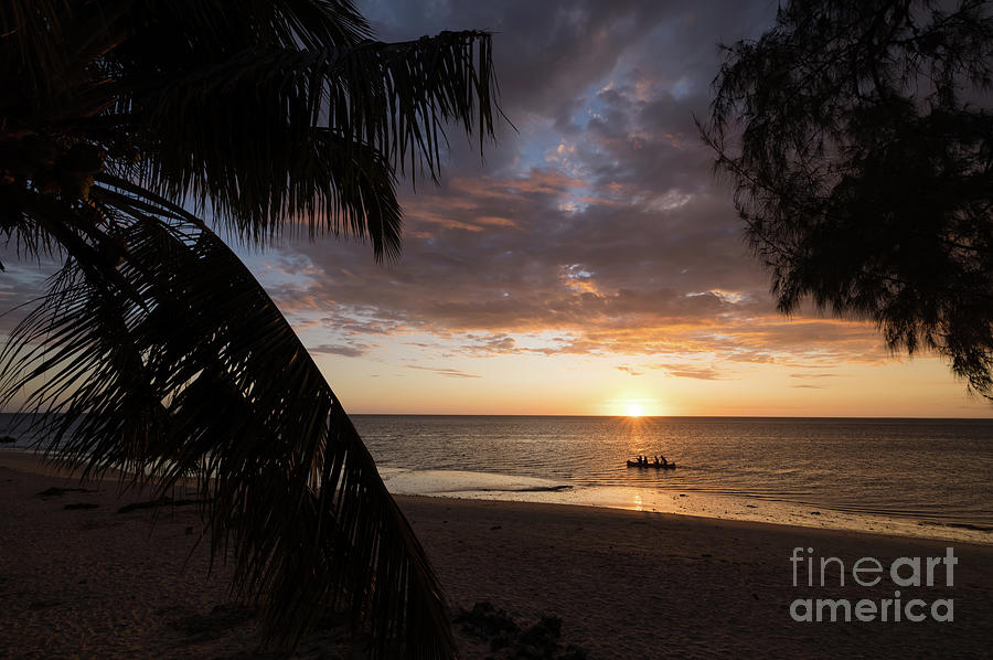 Sunset Photograph - Indian Ocean Sunset by Eva Lechner