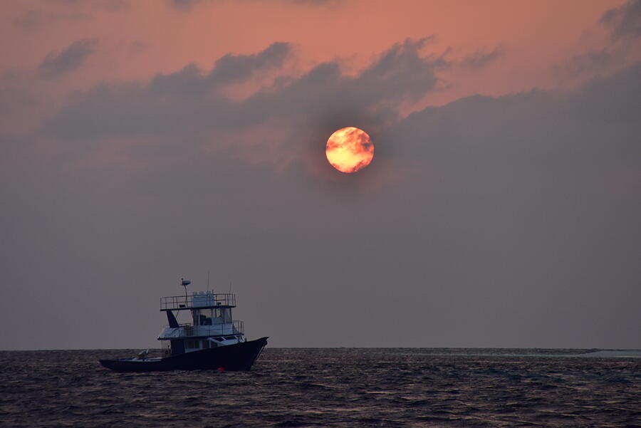 Indian Ocean Sunset Photograph
