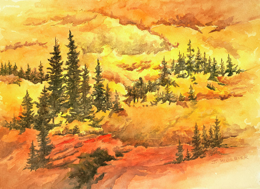 Indian Peaks Fall Color Mixed Media by Joan Wolbier