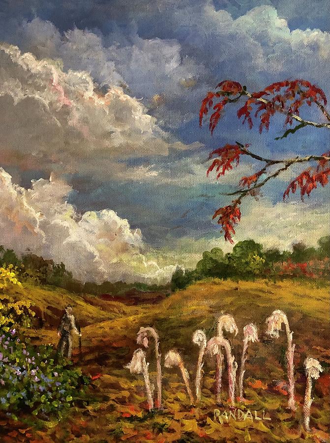 Indian Pipe Dreams Painting by Rand Burns
