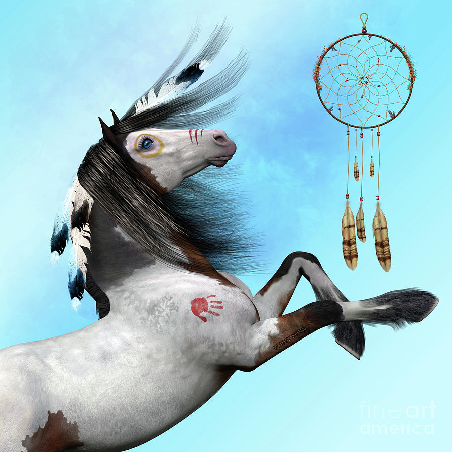 Indian Pony Digital Art by Corey Ford