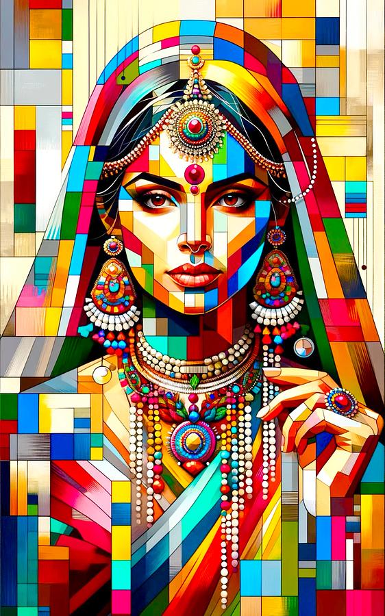 Indian Princess Painting by Emeka Okoro
