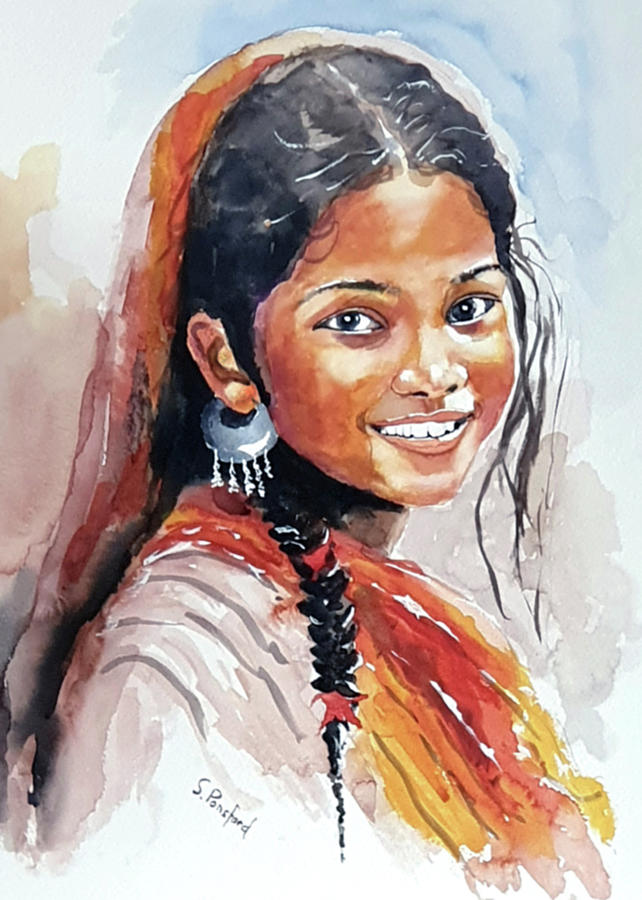Indian Princess Painting by Steven Ponsford