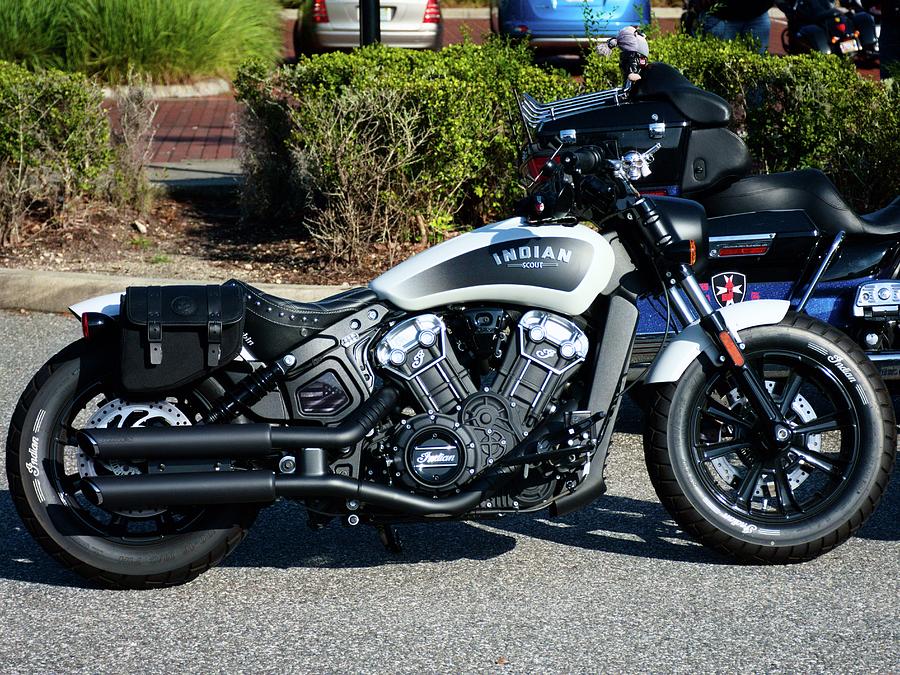 Indian Scout at the Fallen Hero Run Photograph by Christopher Mercer