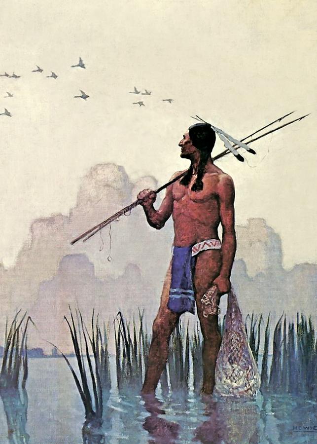https://images.fineartamerica.com/images/artworkimages/mediumlarge/3/indian-spear-fishing-n-c-wyeth.jpg