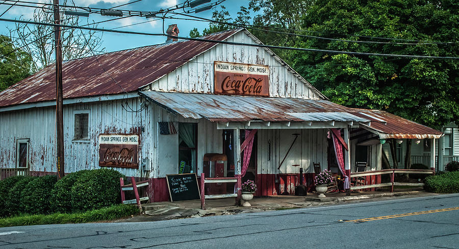Coca-cola Photograph - Indian Springs General Store by Jon Stallings Coca-cola Photograph - Indian Springs General Store by Jon Stallings