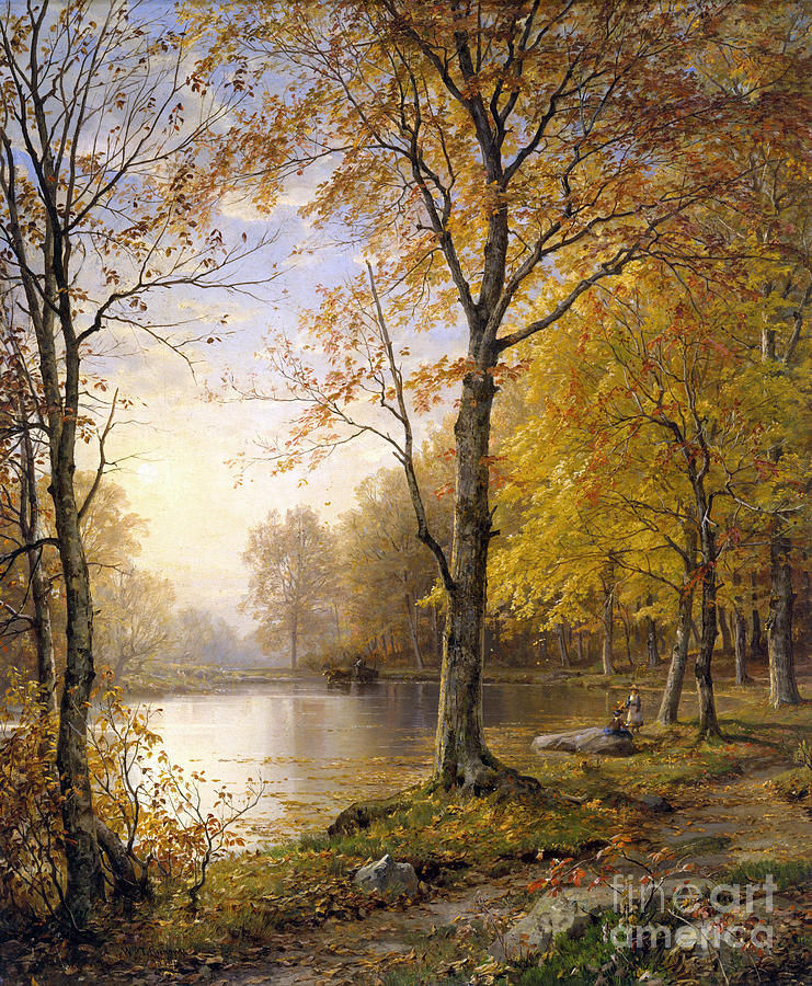 Indian Summer, 1875 Painting by William Trost Richards