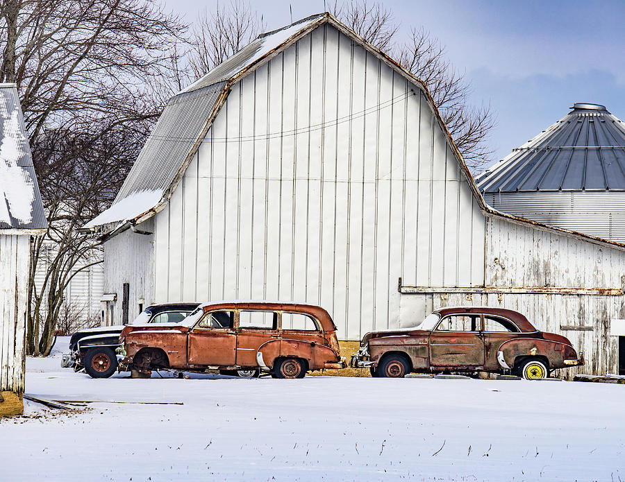 Winter Photograph - Indiana Barn #237 by Scott Smith