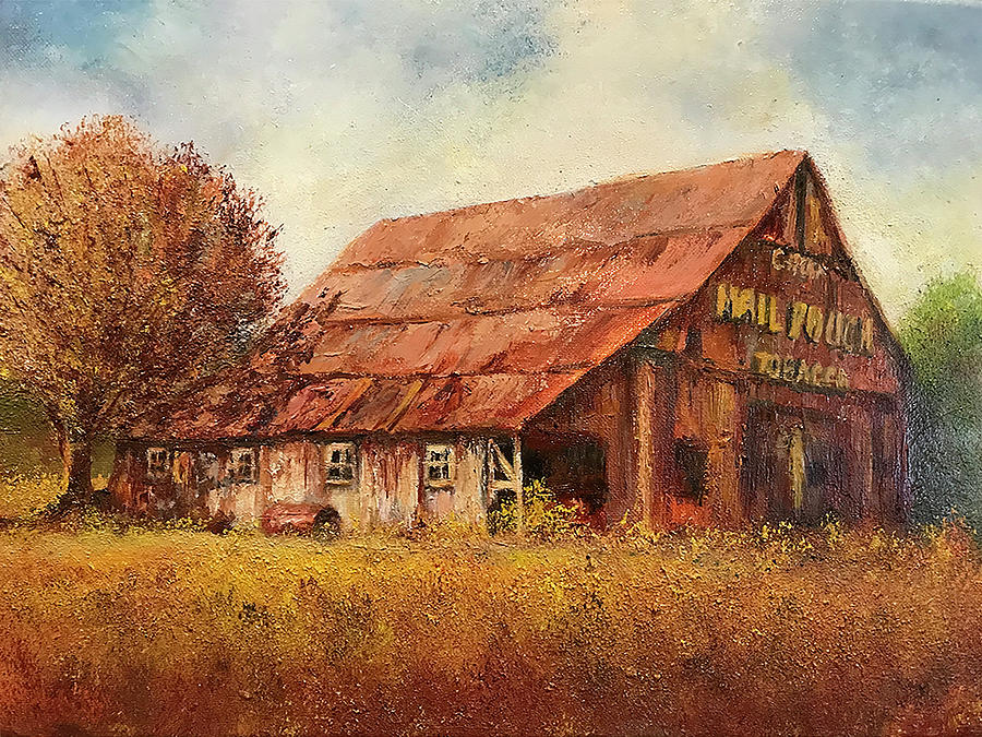 Indiana Mail Pouch Barn Painting by Mary Bridges