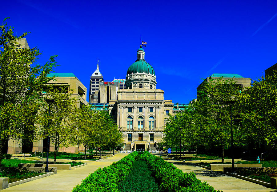 Indiana Capital Photograph by Bruce Bendinger - Fine Art America