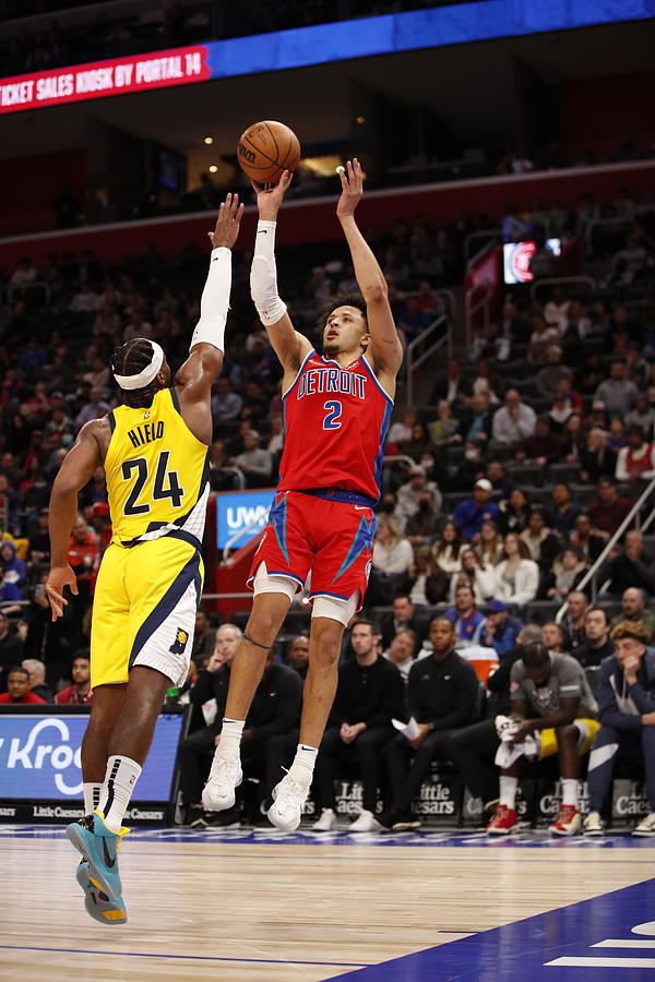 Indiana Pacers v Detroit Pistons Photograph by Brian Sevald
