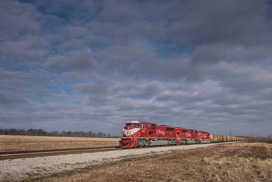 Indiana Railroad 9013 leads... Photograph by Jim Pearson