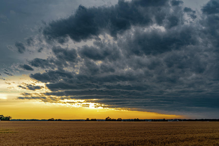 Indiana Sunset With Storm Clouds Photograph by Scott Smith - Fine Art ...