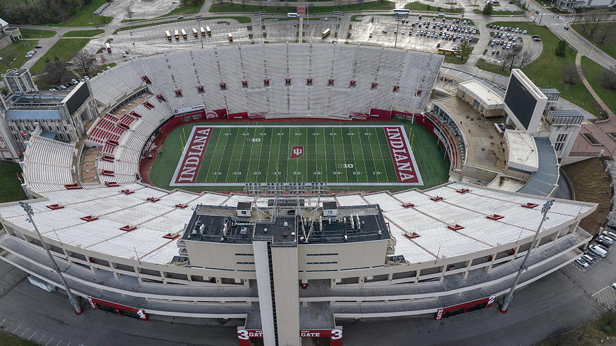 Indiana University Memorial Stadium Aerial Photograph by John McGraw ...