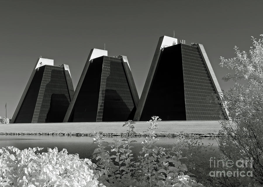 Indianapolis Pyramids Infra-red 02 Photograph by Steve Gass