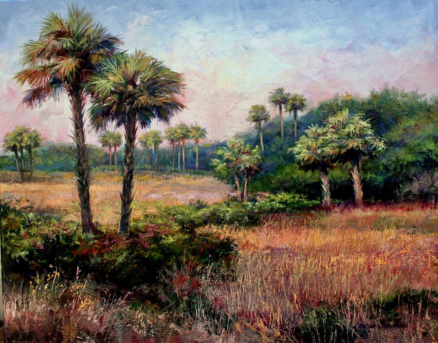 Tree Painting - Indiantown ranch by Laurie Snow Hein