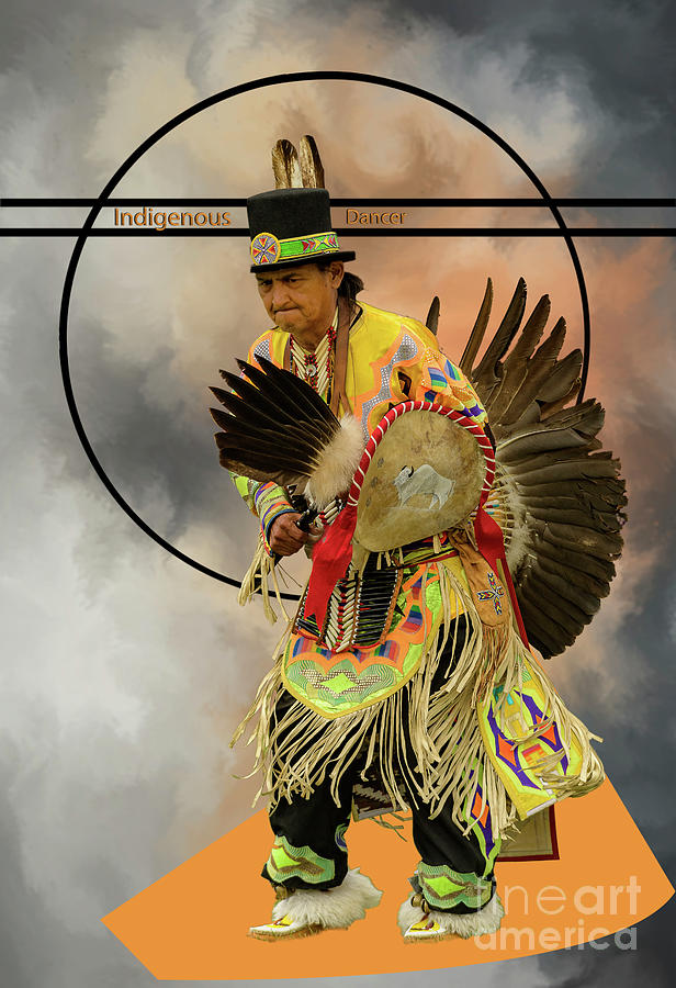 Indigenous Dancer Mixed Media