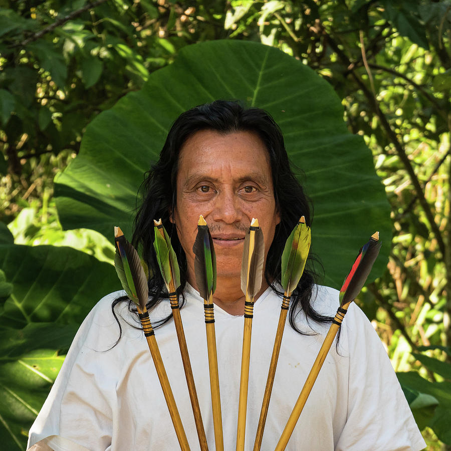 indigenous Lacandon Mayan man Photograph by Ann Moore