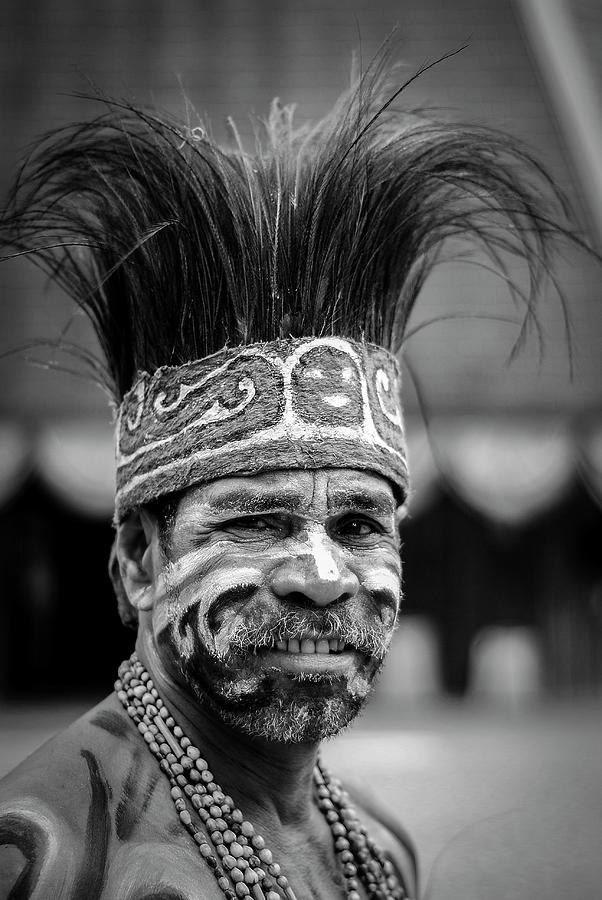 Indigenous Papua Warrior Photograph By Ryan Wijaya Pixels