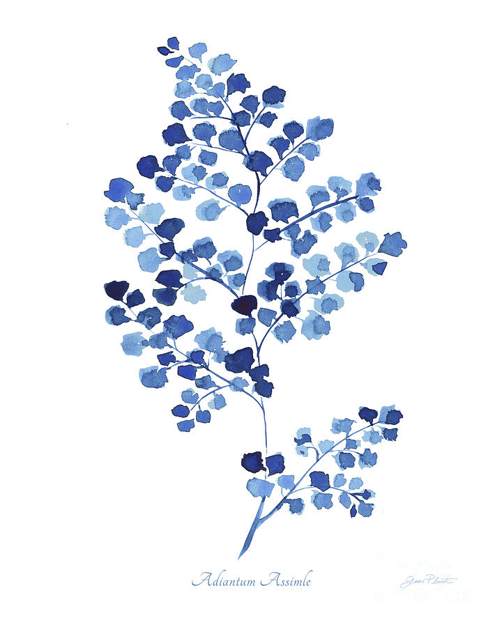 Indigo Botanical 1 Painting by Jean Plout