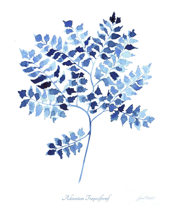 Indigo Botanical 12 Painting by Jean Plout