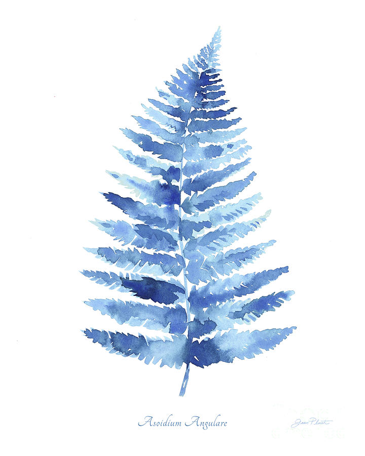 Indigo Botanical 8 Painting by Jean Plout