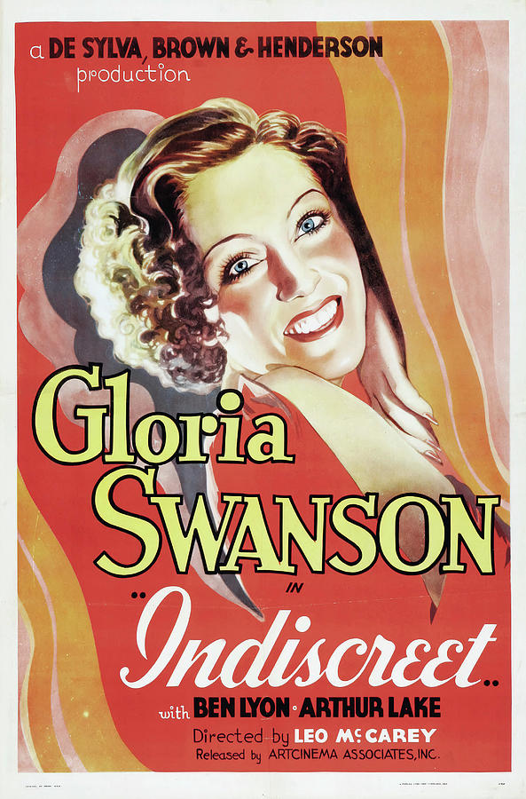Vintage Mixed Media - Indiscreet, 1931-c by Movie World Posters