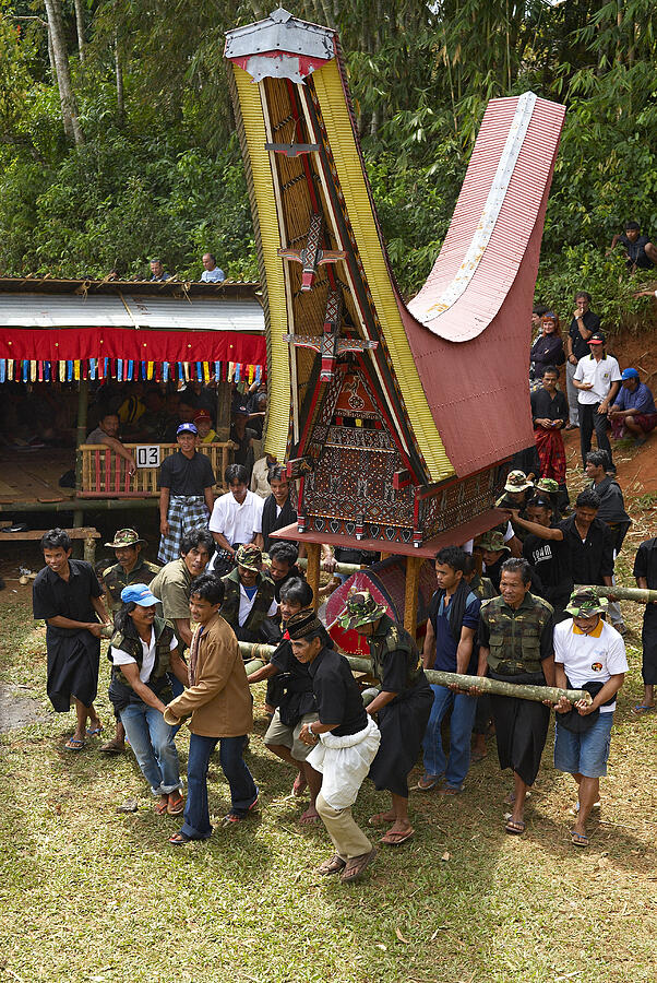 Indonesia, Sulawesi, Tana Toraja, funeral ceremony Photograph by Tuul & Bruno Morandi