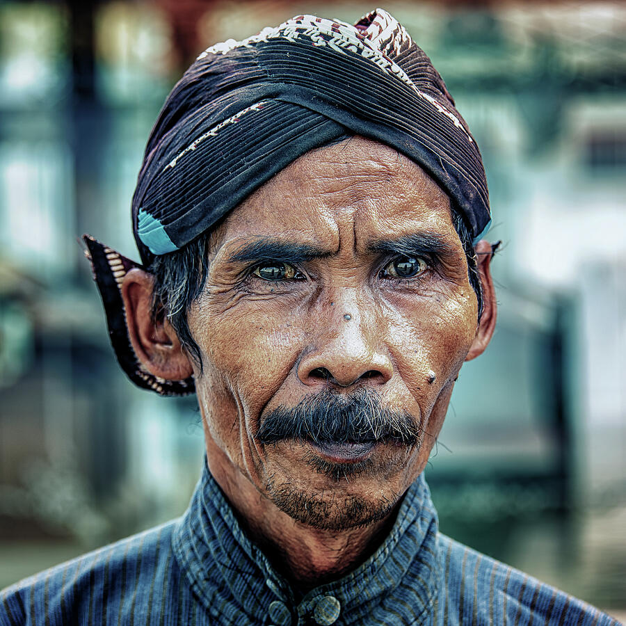 Portrait Photograph - Indonesian Man by Manjik Pictures