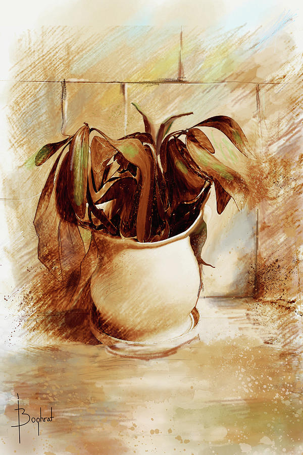 Indoor plant Digital Art by Boghrat Sadeghan - Fine Art America