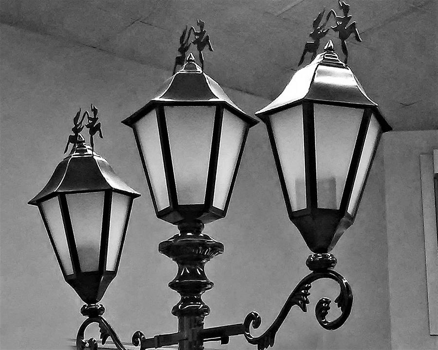 Indoor Streetlights BW Photograph by Andrew Lawrence