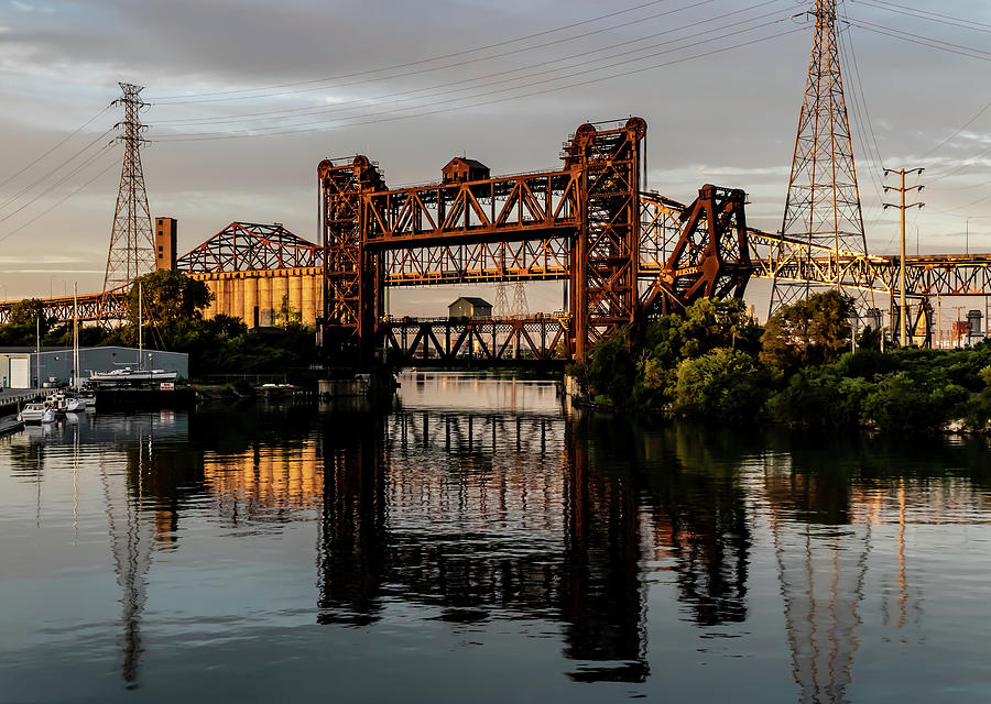 Chicago Photograph - Industrial Calumet River Sunrise by Sven Brogren