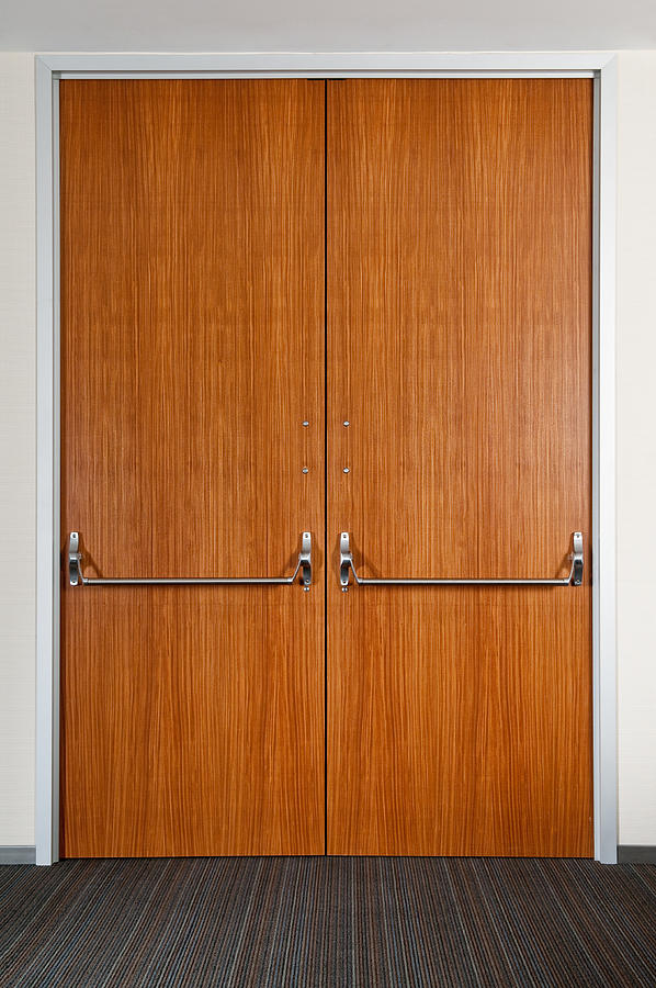 Industrial Double Door Photograph by Spiderstock