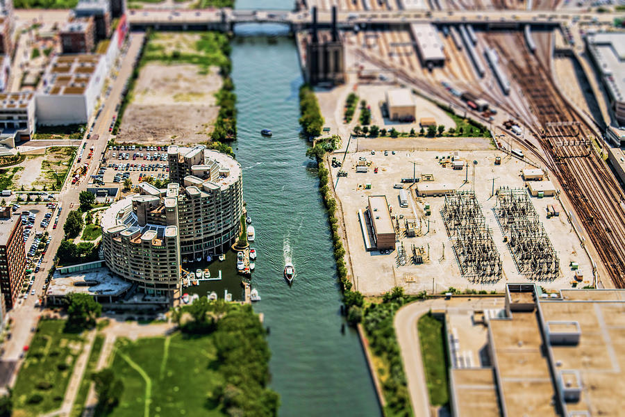 Chicago Photograph - Industrial Riverside by Andrew Paranavitana