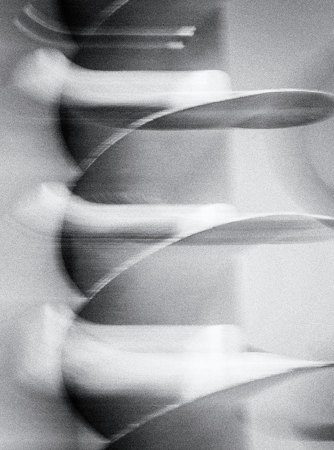 Abstract Photograph - Industrial Screw Conveyor by Cate Franklyn