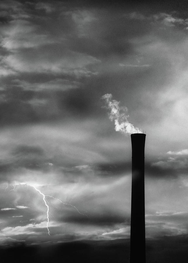 Industrial Smoke Stack 2 Photograph by Bob Orsillo