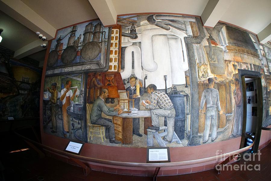 Industries of California Photograph by Tony Enjoying the Historic Coit Tower Murals
