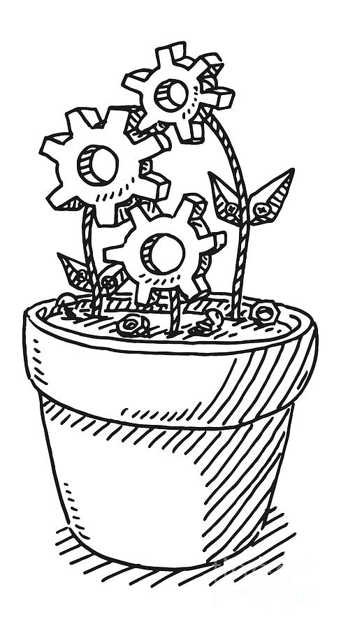 Simple Flower Pot Coloring Page - Free Printable Coloring Pages-sonthuy.vn