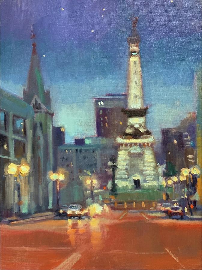 Indianapolis Painting - Indy Undressed by Donna Shortt