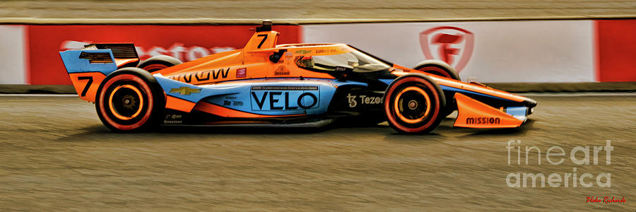 Indycar 2022 Felix Rosenqvist Arrow McLaren SP Photograph by Blake Richards