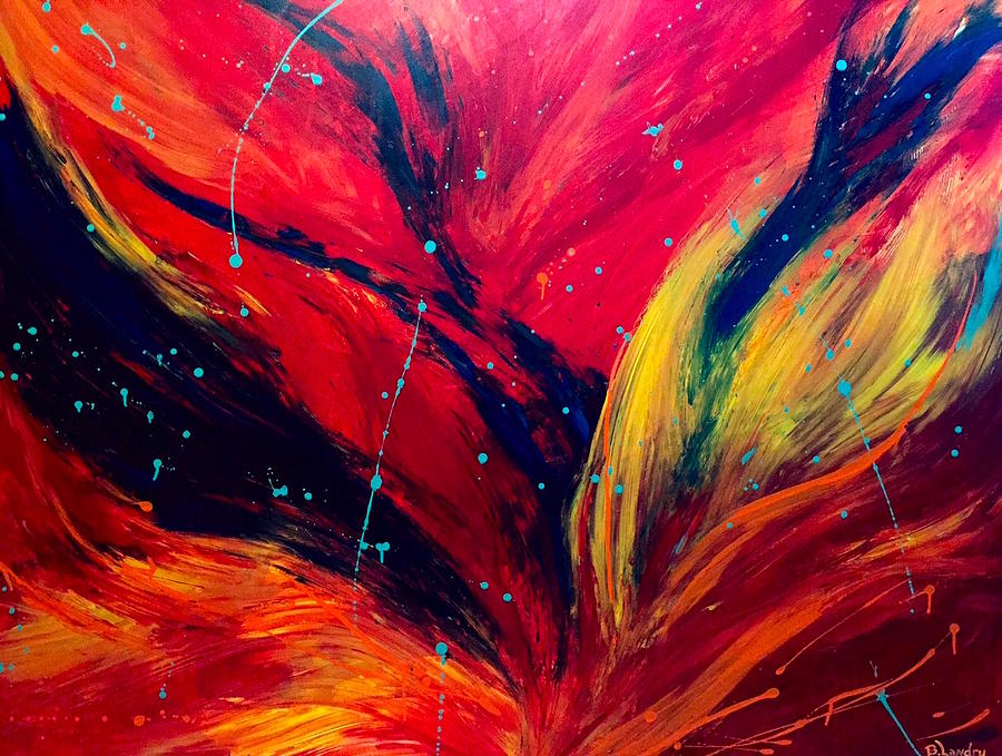 Inferno Painting by Barbara Landry