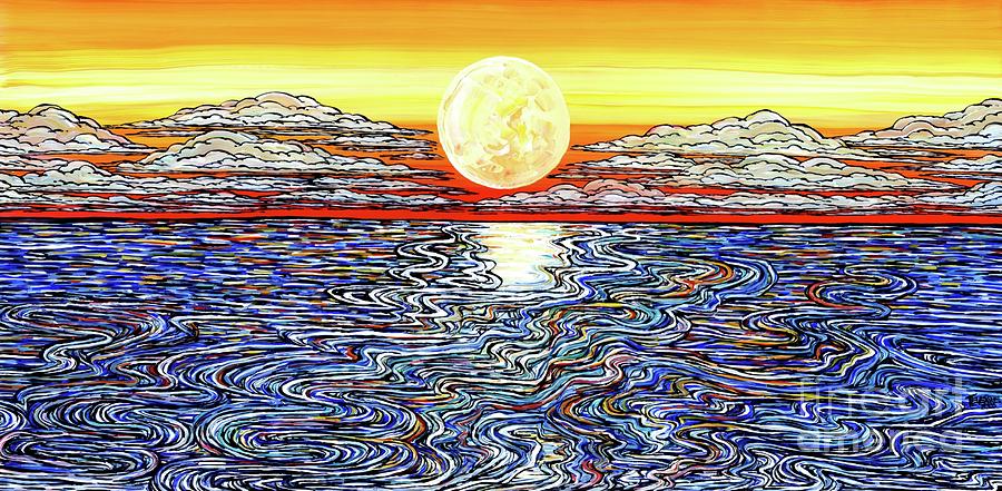 Infinite Waves Painting by Tracy Levesque