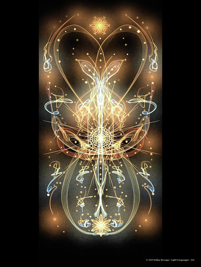 Infinity Butterfly of Light Digital Art by Kelley Springer